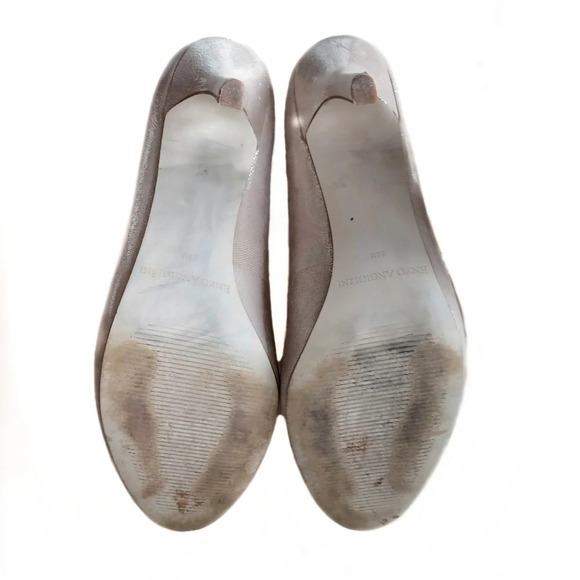 ENZO Angiolini Metallic Beige Gold Heels Soft Girl Angelcore Ethereal Fairycore - Picture 7 of 7